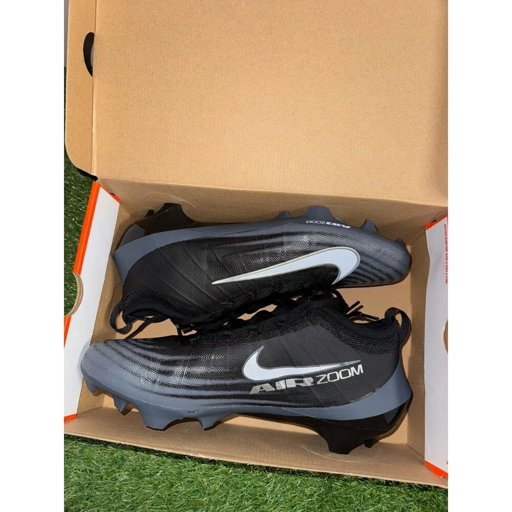 Men's 11 W Nike Zoom Vapor Elite PE Football Cleats Triple Black HV2724-001 NEW